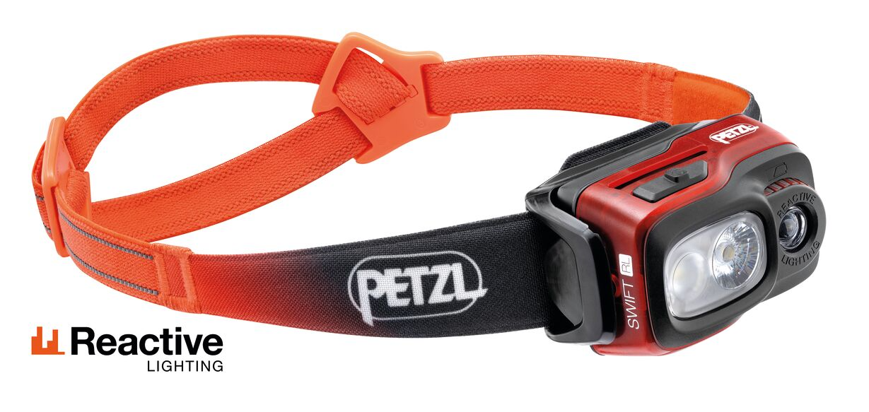 Petzl Swift RL 1100 lumens orange Meudon Running Company Petzl Swift RL® 1100 lumens
