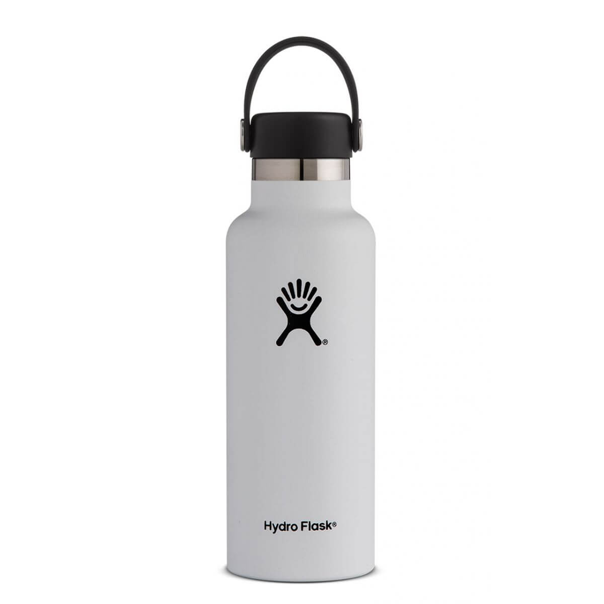 hydro-flask-stainless-steel-vacuum-insulated-water-bottle-18-oz-standard-mouth-flex-cap-white hydroflask meudon running company