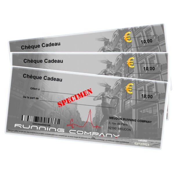 Cheque cadeau 10€ Meudon Running Company
