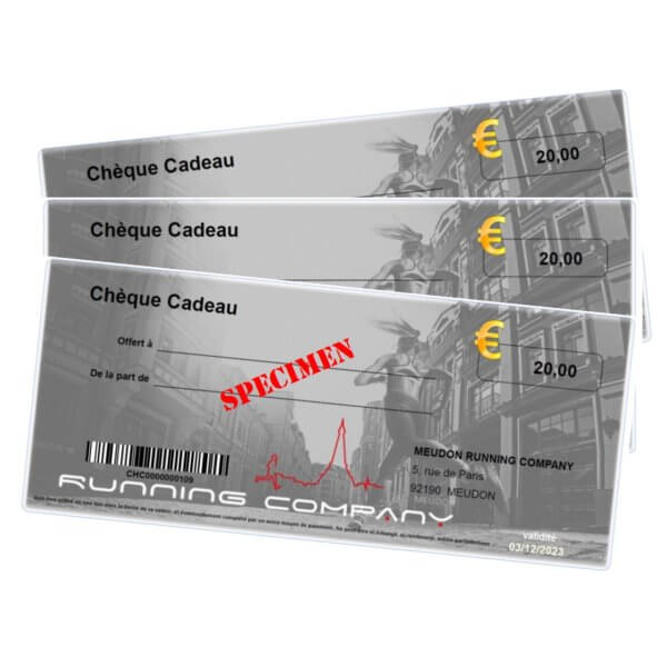 Cheque cadeau 20€ Meudon Running Company