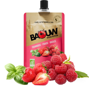 BAOUW COMPOTE BIO Framboise - Fraise - Basilic