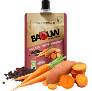 BAOUW COMPOTE BIO Patate douce - Carotte - Poivre Timut