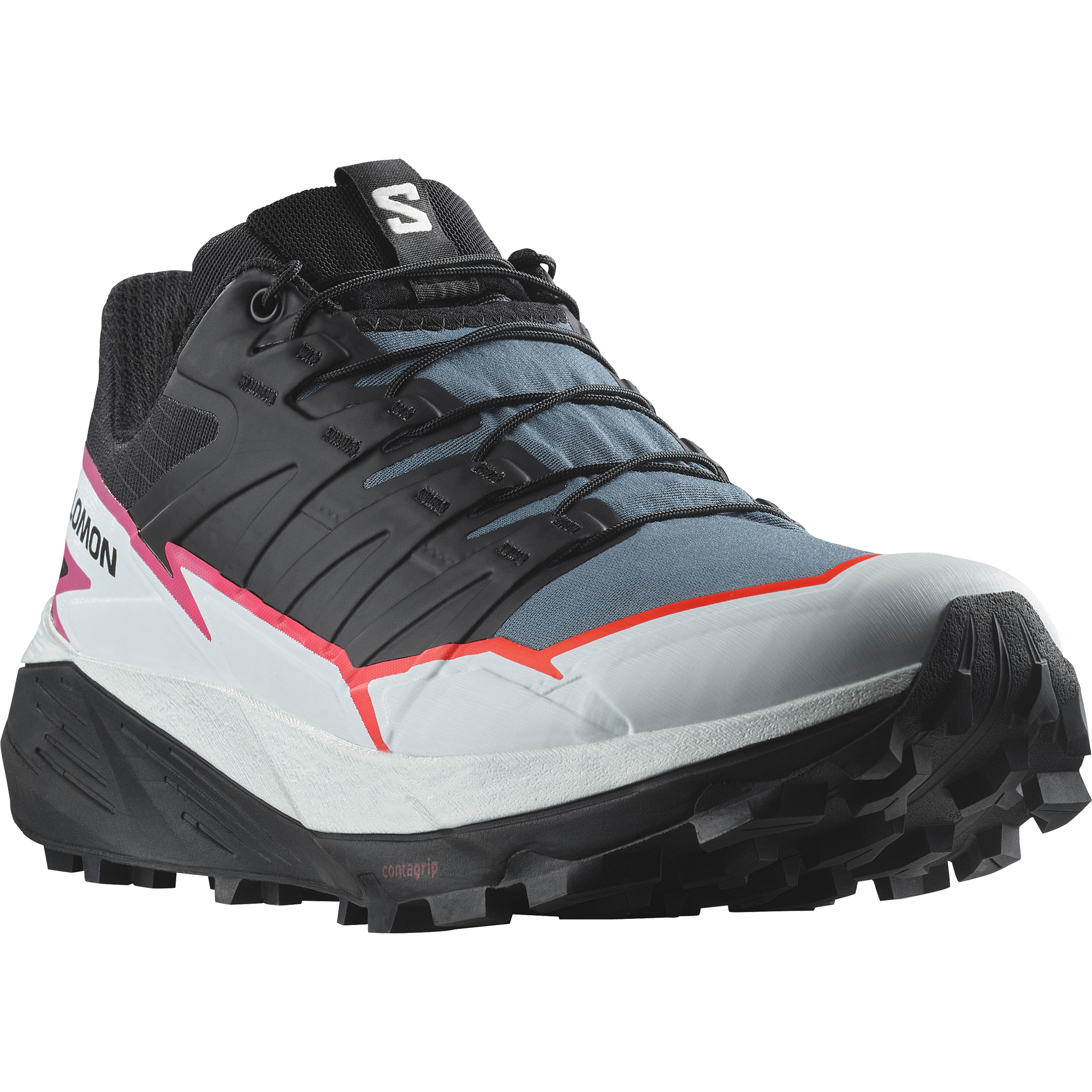 L47382300_5_GHO_THUNDERCROSS WBlack_Bering Sea_Pink Glo Salomon Thundercross Weudon Running Company