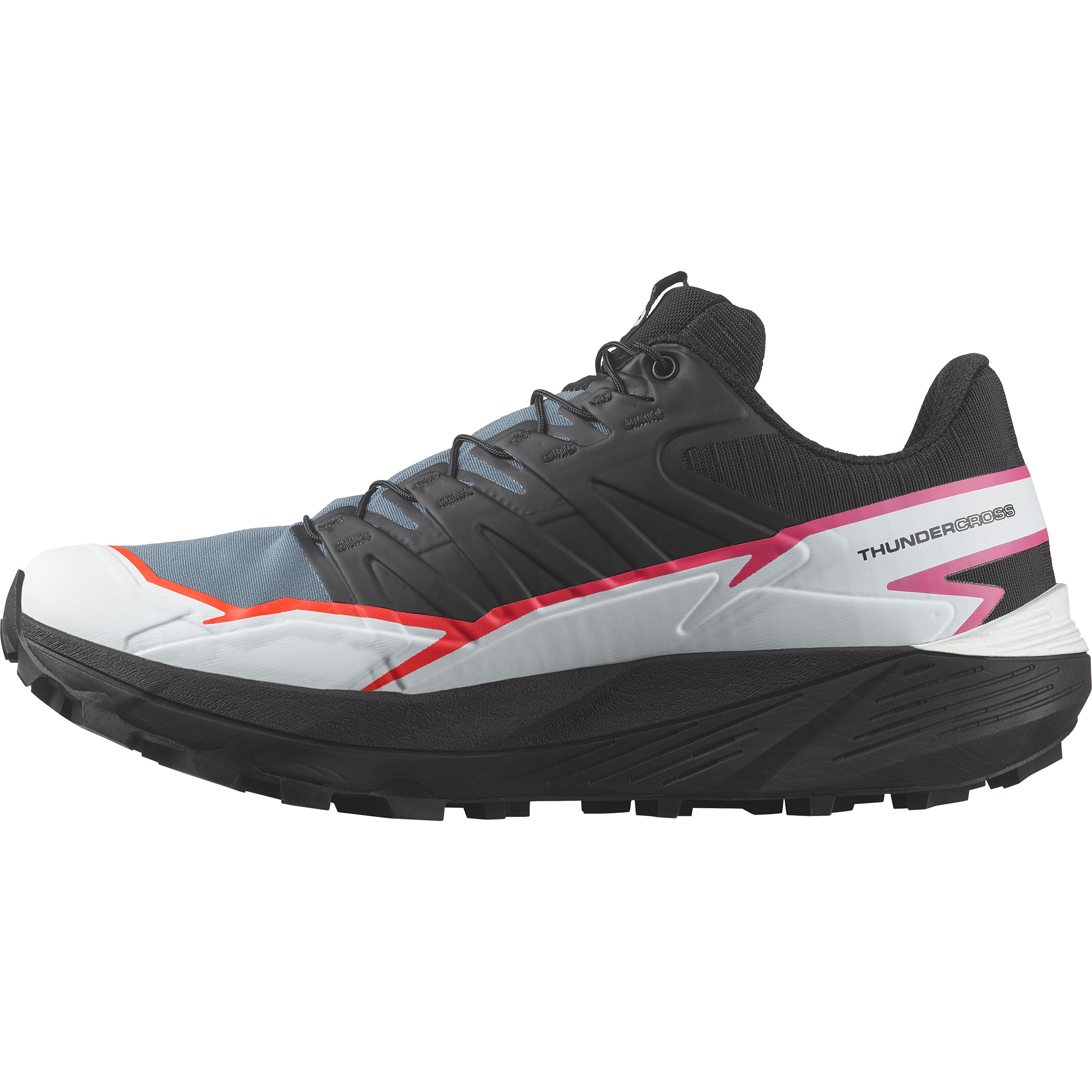 L47382300_8_GHO_THUNDERCROSS WBlack_Bering Sea_Pink Glo Salomon Thundercross Weudon Running Company