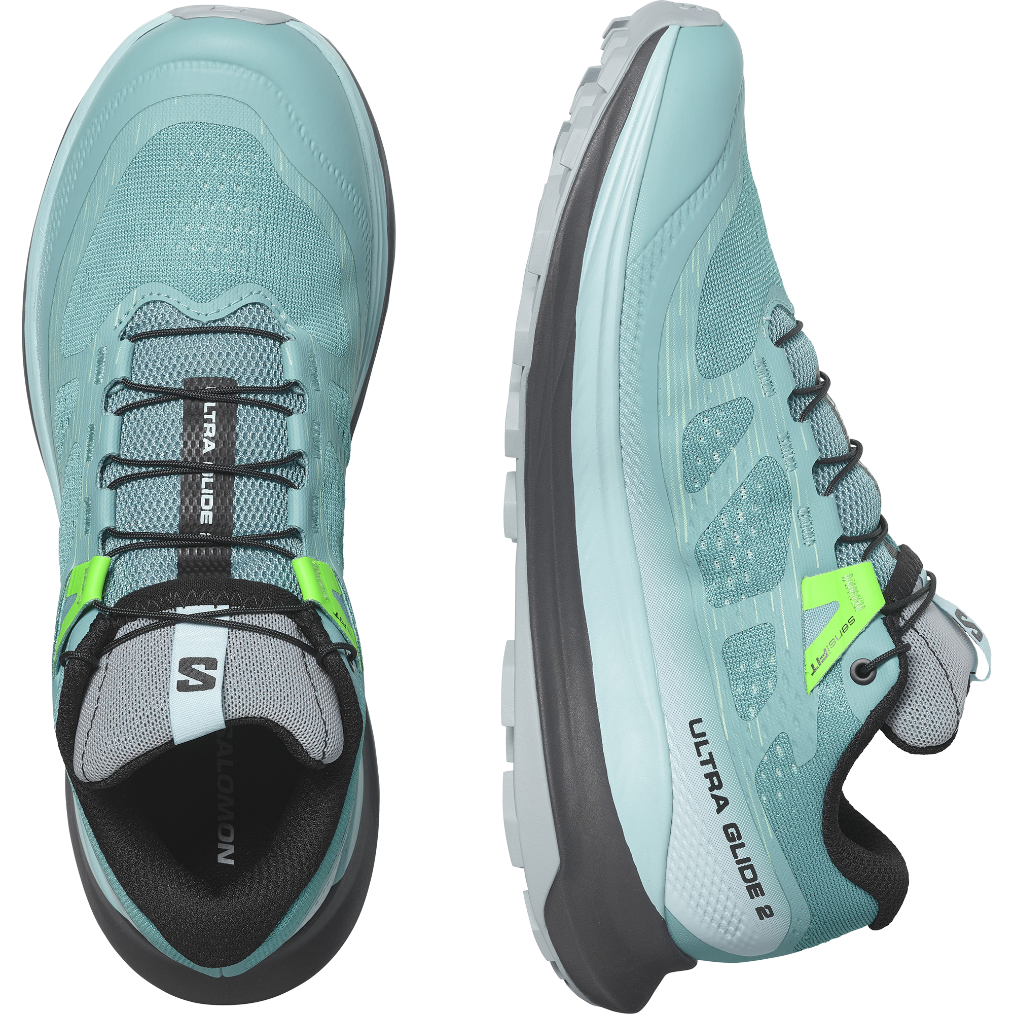 L47286100_10_GHO_ULTRA GLIDE 2 WDusty Turquoise_Crystal Blue_Green Ash Salomon Ultra Glide 2 Meudon Running Company