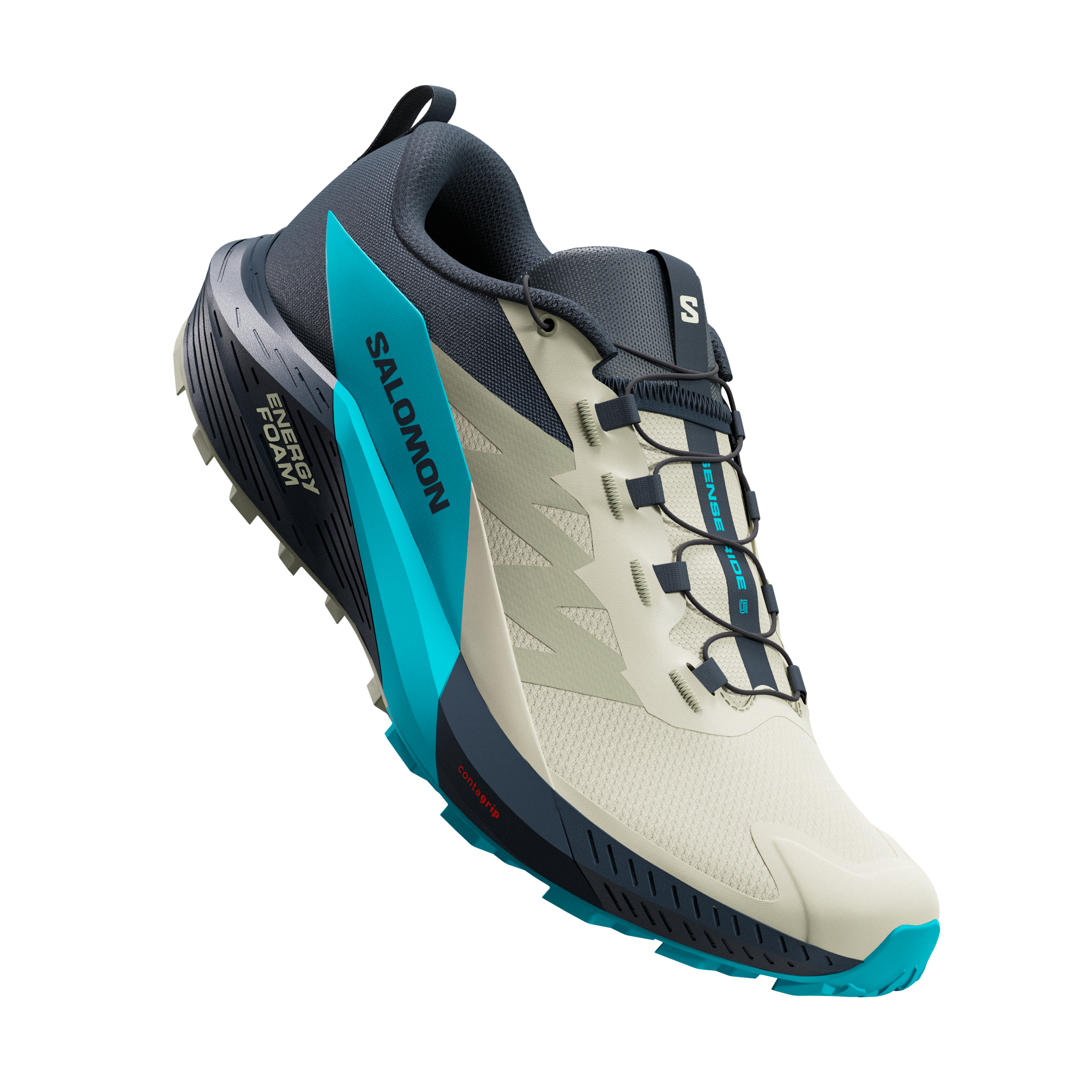 SENSE RIDE 5 Alfalfa -3D view- L47458500 Salomon Sense Ride 5 Meudon Running Company