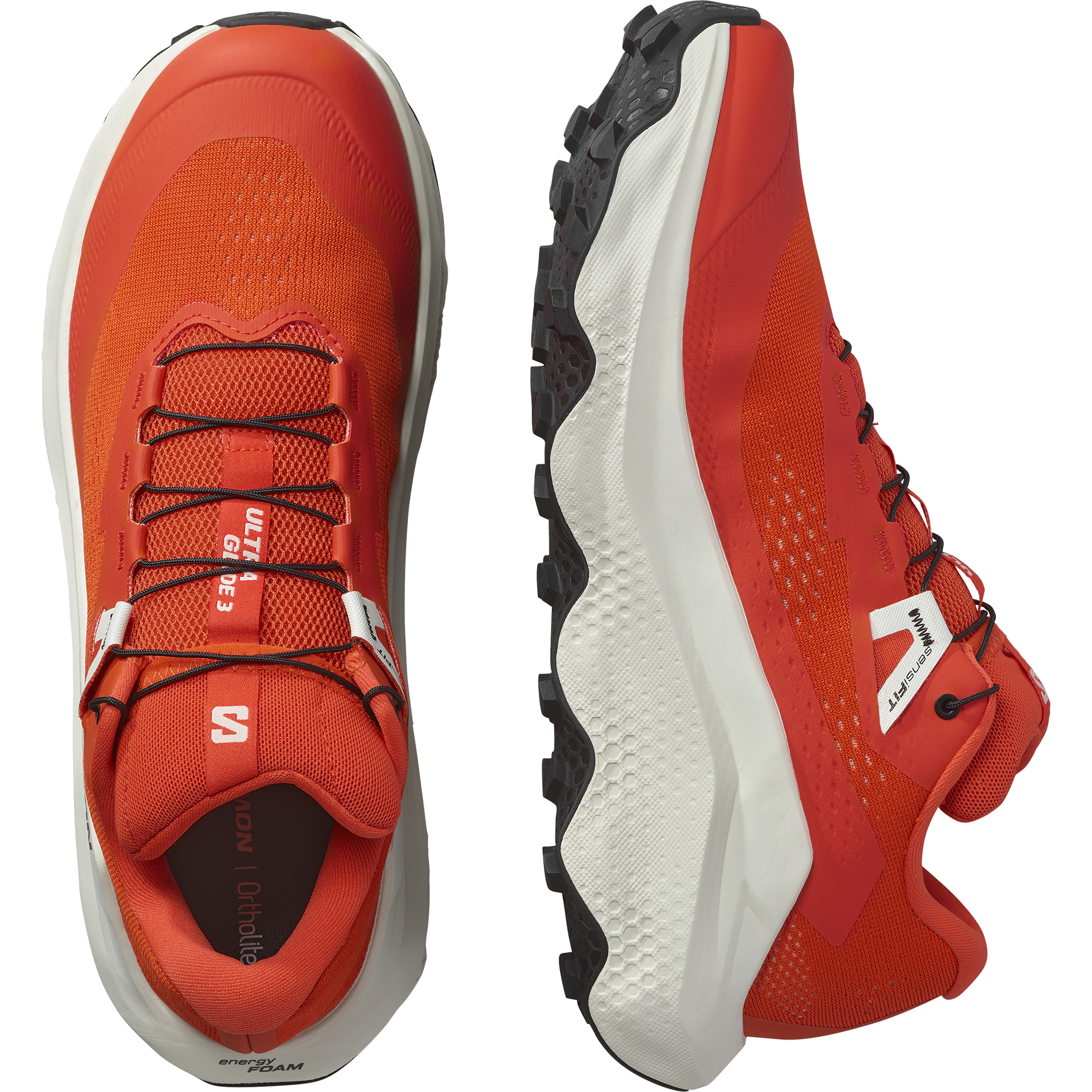 L47755900_10_GHO_ULTRA GLIDE 3Cherry Tomato_Vanilla Ice_Black Salomon ULTRA GLIDE 3 Meudon Running Company