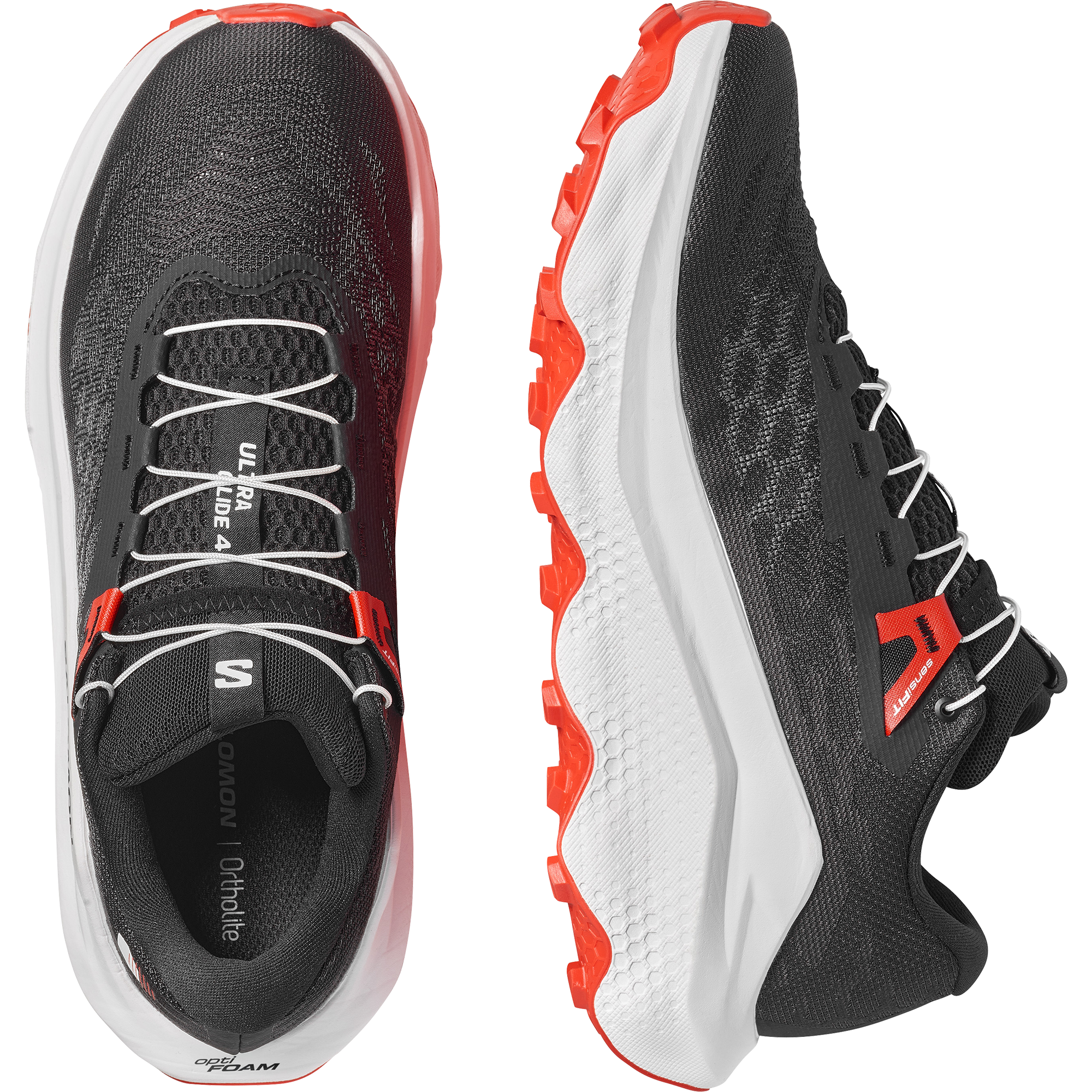 L49141300_10_GHO_ULTRA GLIDE 4 Black_White_Fiery Red Salomon ULTRA GLIDE 4 Meudon Running Company