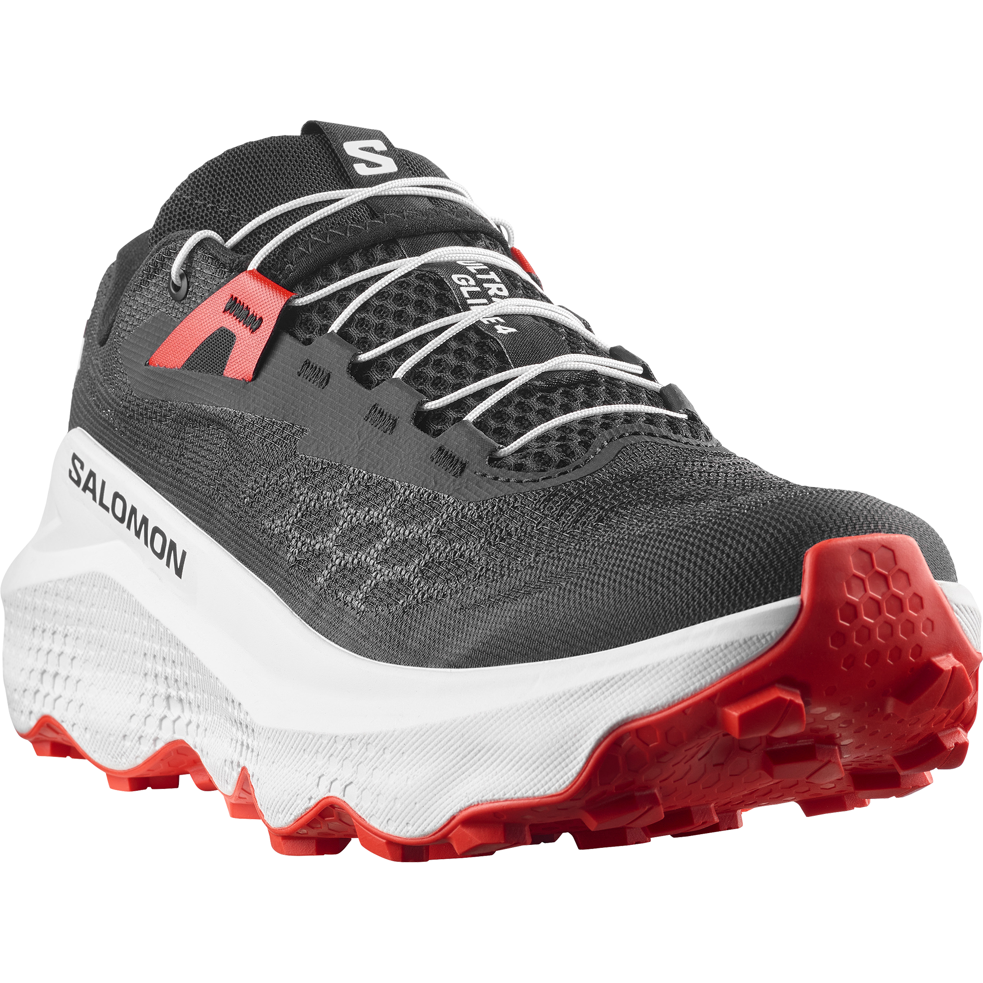 L49141300_5_GHO_ULTRA GLIDE 4 Black_White_Fiery Red Salomon ULTRA GLIDE 4 Meudon Running Company
