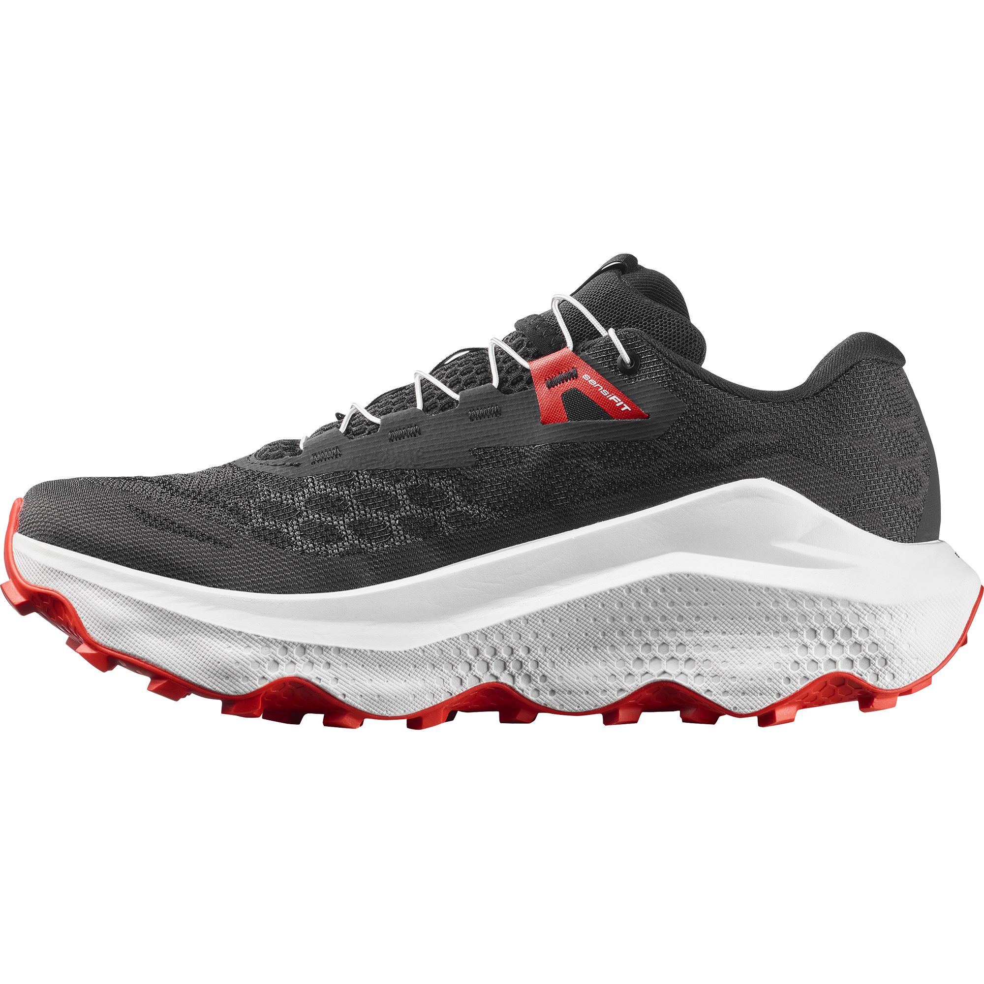 L49141300_8_GHO_ULTRA GLIDE 4 Black_White_Fiery Red Salomon ULTRA GLIDE 4 Meudon Running Company